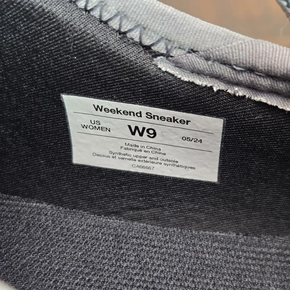 Vessi Weekend 1.5 Sneaker Womens Size 9 Waterproof Shoes Concrete Gray White